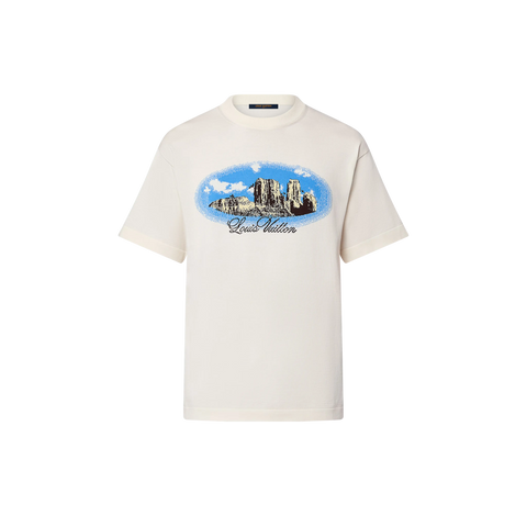 LV Graphic Short-Sleeved Cotton Crewneck