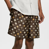 Louis Vuitton Monogram Printed Silk Shorts short en soie premium