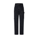 Louis Vuitton Pantalon carpenter en denim noir