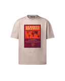 LV Tee-shirt graphique ornementé en coton