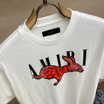 Amiri CNY Rabbit Logo T-Shirt Blanc