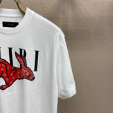 Amiri CNY Rabbit Logo T-Shirt Blanc