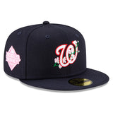 Washington Nationals New Era 2019 World Series Bloom Side Patch 59FIFTY Fitted Hat Navy