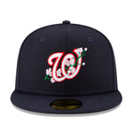 Washington Nationals New Era 2019 World Series Bloom Side Patch 59FIFTY Fitted Hat Navy