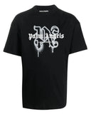 Palm Angels Black Monogram Spray City T-Shirt Los Angeles vue de face