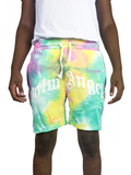 Palm Angels short en Tie Dye multi color à logo brodé - Sneaker6ix Shop