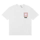 Rhude Chevron Logo Repeat T-Shirt Vintage White vue frontale