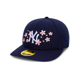 New Era New York Yankees Low Profile Blossom Pack 59FIFTY Navy/Pink Fitted