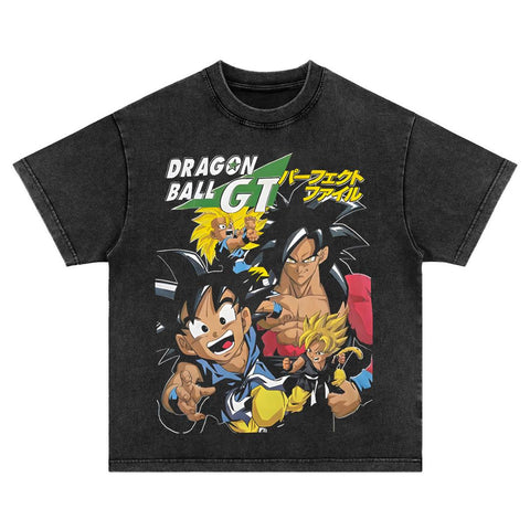 T-shirt Dragon Ball GT Vintage Oversized Noir