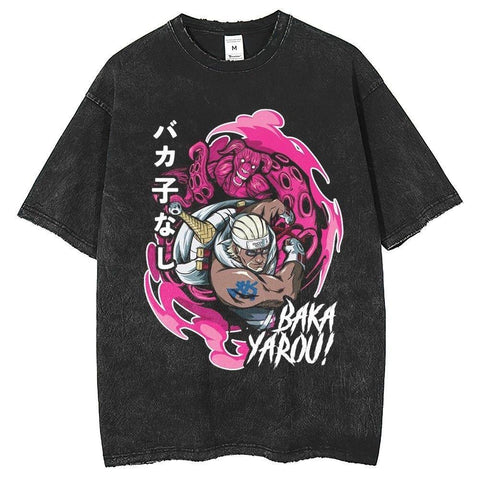 T-shirt Oversize Vintage Killer Bee x Hachibi Black