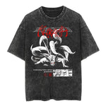 T-shirt Oversize Kurama Graphic Noir Vintage