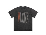 T-shirt Vlone Map Black imprimé graphique Map